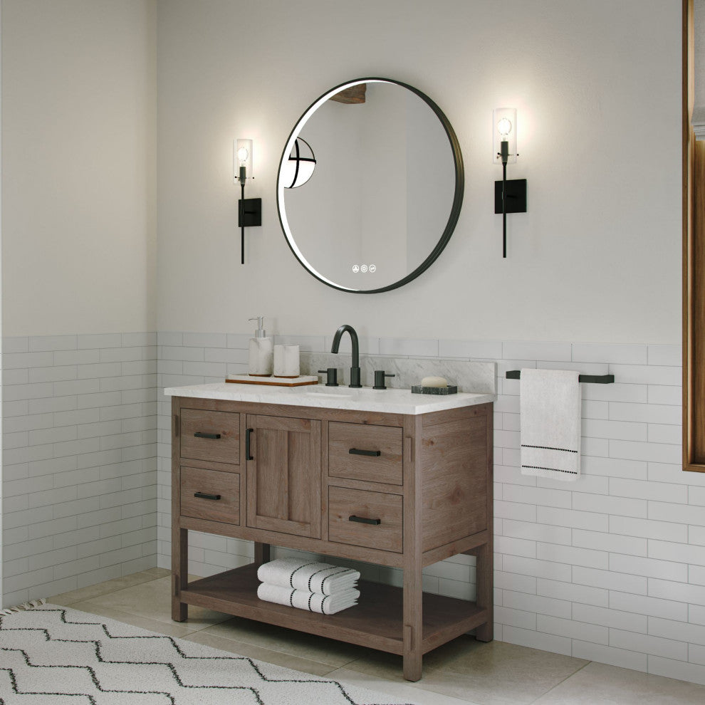 The Betsy Bathroom Vanity, Brown, 42", Single Sink, Freestanding