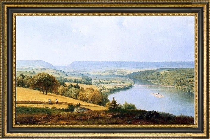 George Inness Delaware Water Gap Framed Premium Canvas Print, 16"x24"