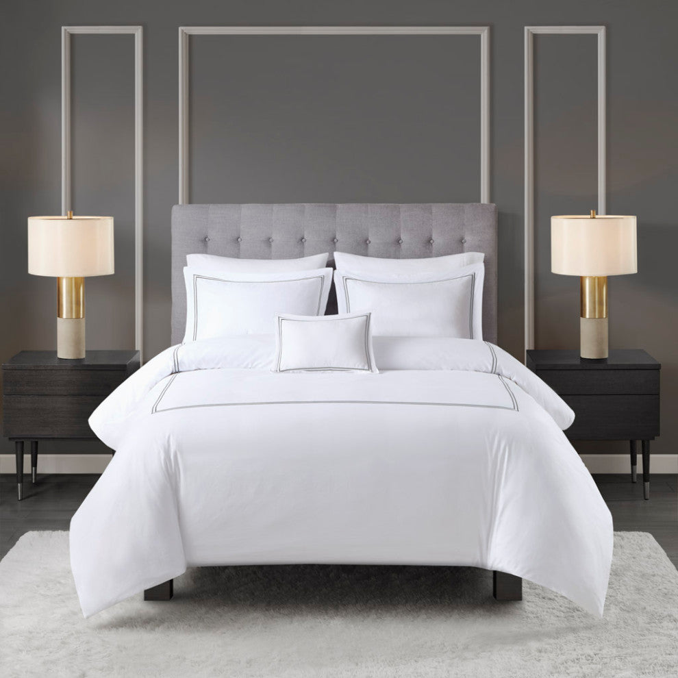 Madison Park Signature 500 Thread Count 100% Cotton Sateen Duvet Cover Set