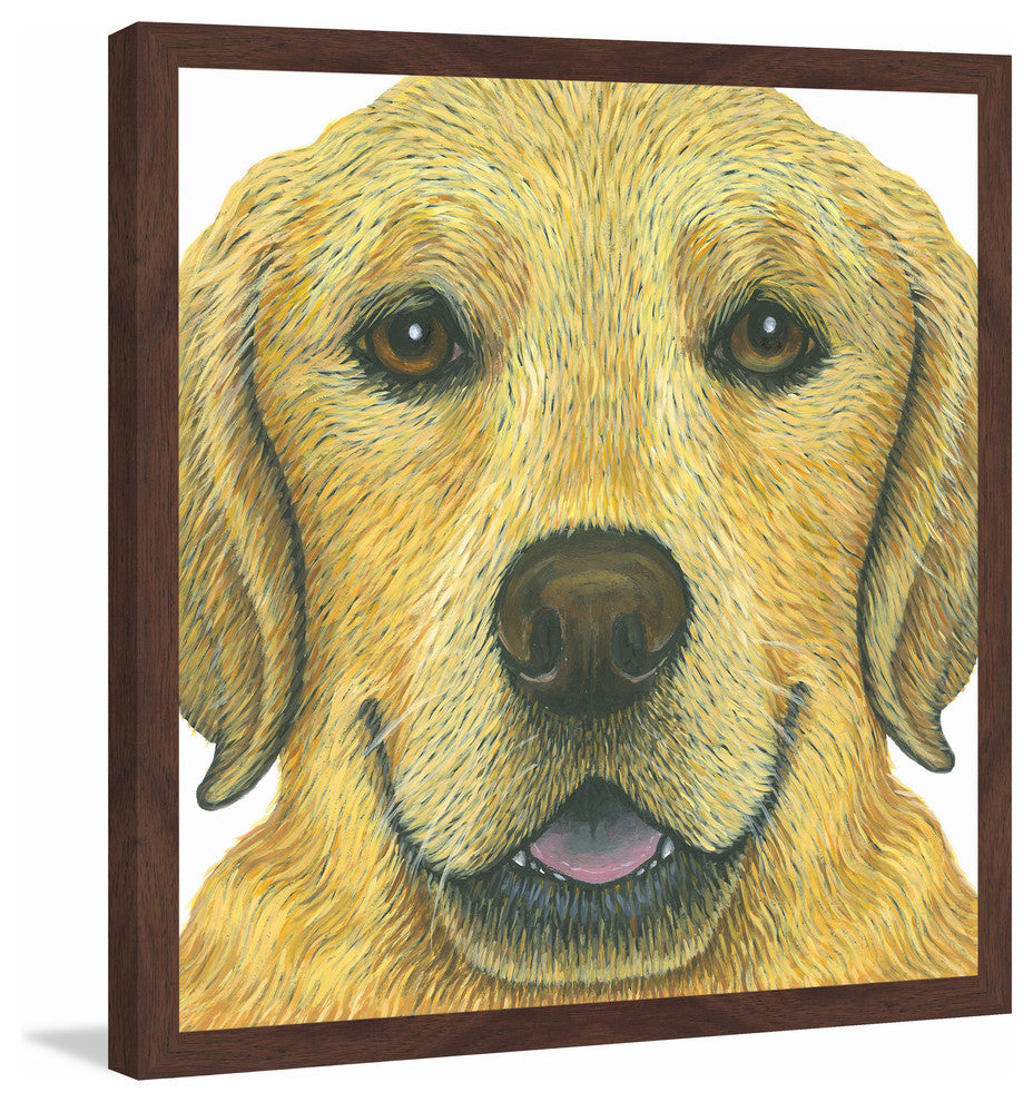 "Lab" Framed Painting Print, 32"x32"