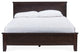Spuma Cappuccino Wood Contemporary Twin-Size Bed