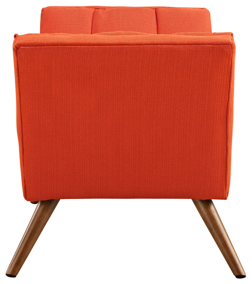 Modern Contemporary Fabric Ottoman , Red, Fabric
