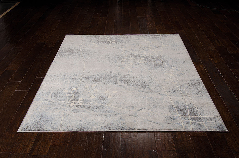 Nourison Somerset 7'9" x 10'10" Silver/Blue Indoor Area Rug