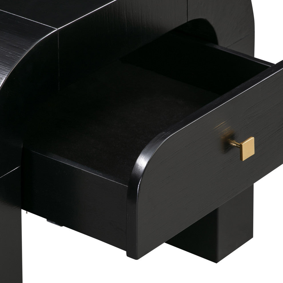 Hump Nightstand, Black