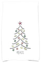 Sand Tree Decorative Holiday Geometric Print Hand Towel, Cranberry