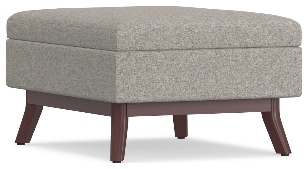 Owen Coffee Table Storage Ottoman, Cloud Gray