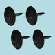 Black Iron Nails Round Clavos Decorative Wrought Iron Nails 3" X 2" Pack of 4