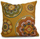 Medallions Geometric Print Pillow, Gold, 20"x20"