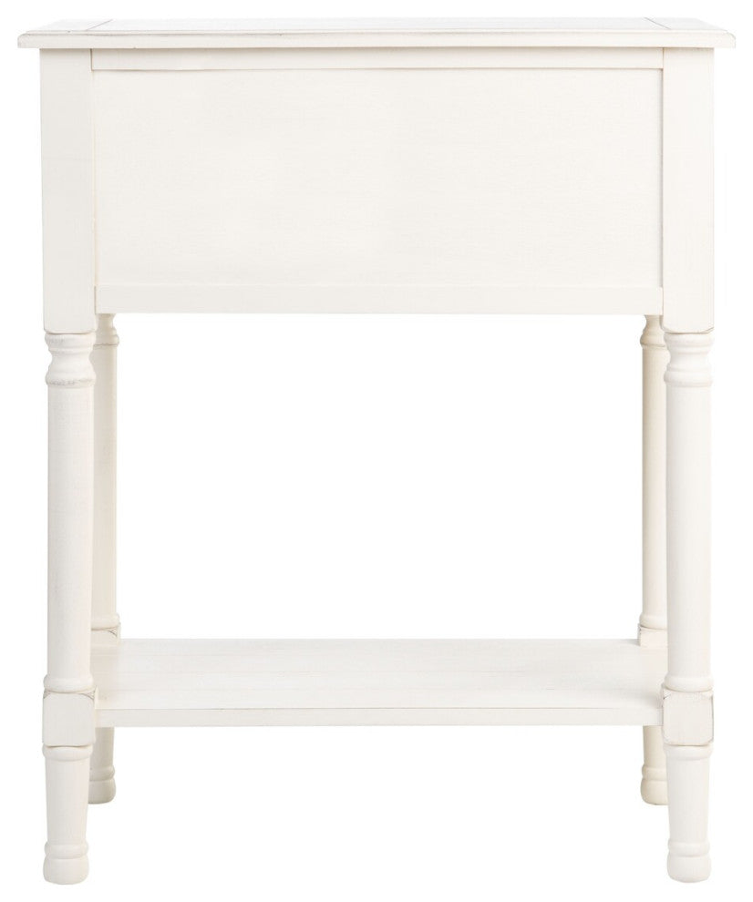 Safavieh Primrose 3 Drawer Console Table, Distrssed White
