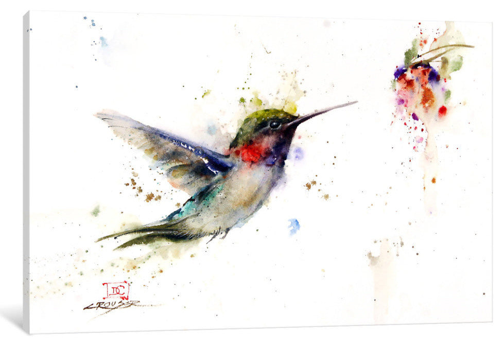 "Colibri in the Moment" by Dean Crouser, 18x12x1.5