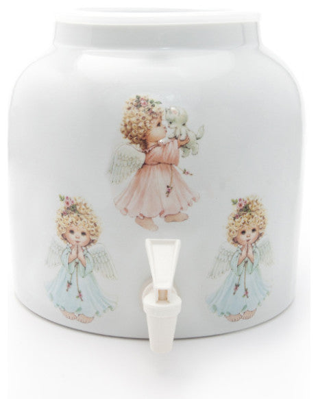 Goldwell Designs Three Praying Angels Design Water Dispenser Crock