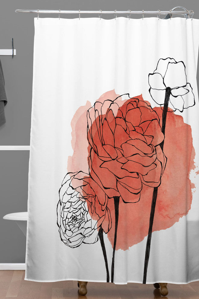 Deny Designs Morgan Kendall Ranunculus Shower Curtain