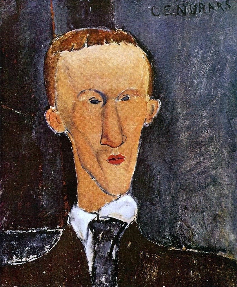 Amedeo Modigliani Portrait of Blaise Cendrars - 20" x 25" Premium Canvas Print