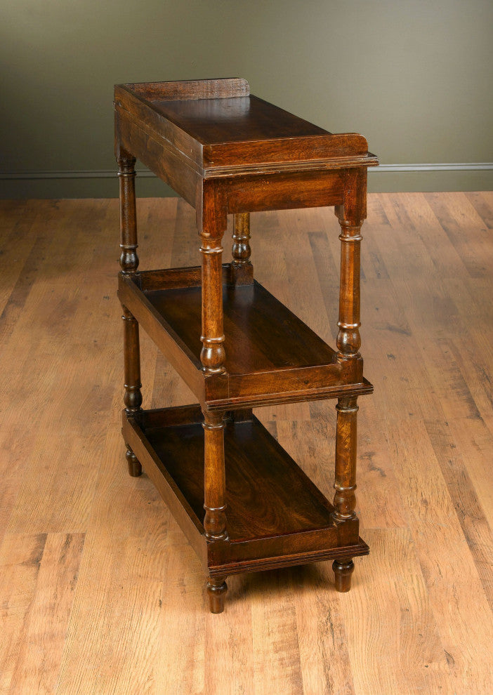 Verner Solid Wood Etagere Bookcase, Pecan