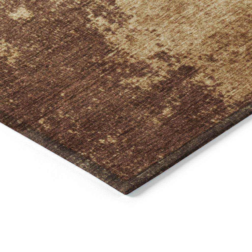 Machine Washable Indoor/Outdoor Chantille ACN1913 Mocha 3' x 5' Rug