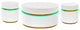 Tavita 3-Piece Round Coffee Table Set With Glass Top and LED Lights