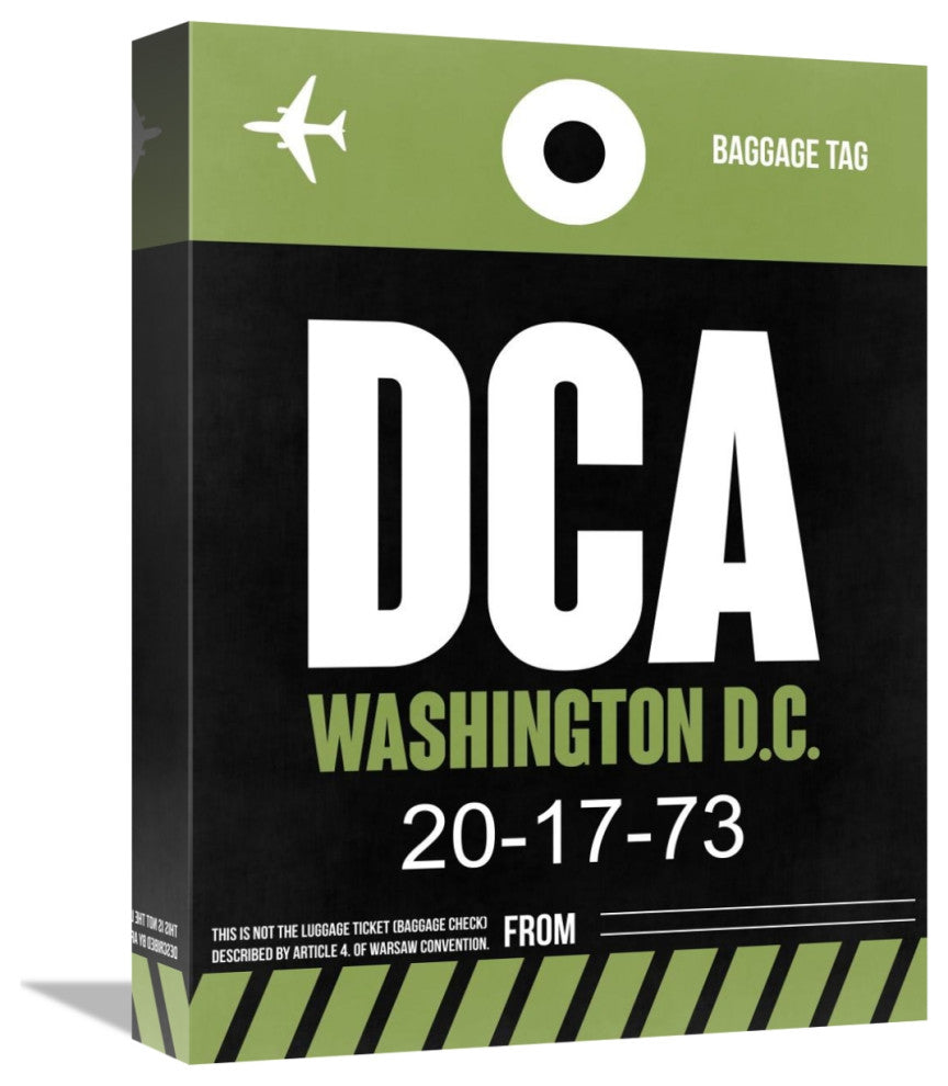 "DCA Washington Luggage Tag 2" Fine Art Print