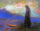 Odilon Redon Reflection - 21" x 28" Premium Canvas Print