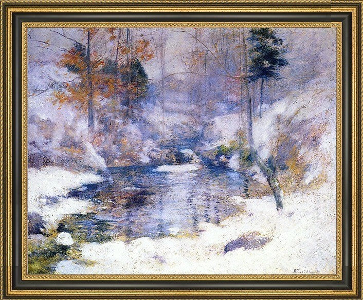 John Twachtman Winter HarmonyFramed Premium Canvas Print, 16"x20"