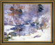 John Twachtman Winter HarmonyFramed Premium Canvas Print, 16"x20"