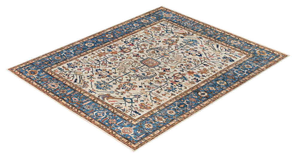 Serapi One-of-a-Kind Hand-Knotted Area Rug Light Gray, 8'1" x 9'10"