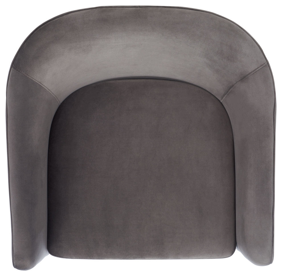 Safavieh Couture Londyn Upholstered Accent Chair, Dark Brown