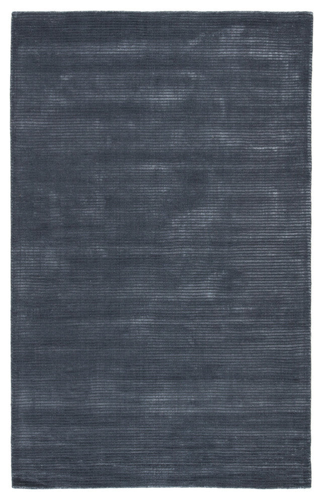 Jaipur Living Basis Handmade Solid Dark Blue Area Rug 5'X8'