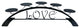 Love, Table Top Pillar Candle Holder