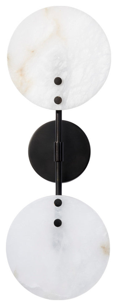 Oracle Alabaster Sconce, Bronze