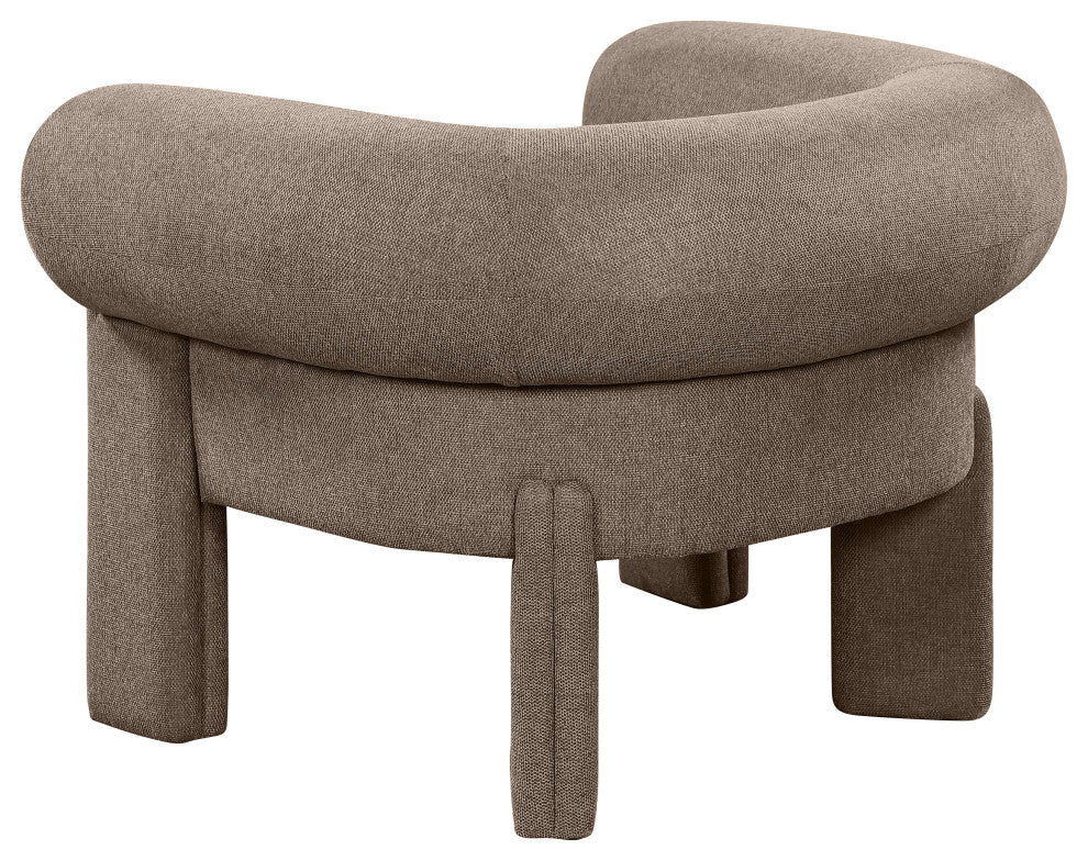 Stefano Upholstered Accent Chair, Brown
