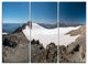 "Hiking to Vulkan Quetrupillan" Metal Wall Art, 3 Panels, 36"x28"