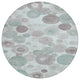 Machine Washable Indoor/Outdoor Chantille ACN1896 Mint 8' x 8' Round Rug