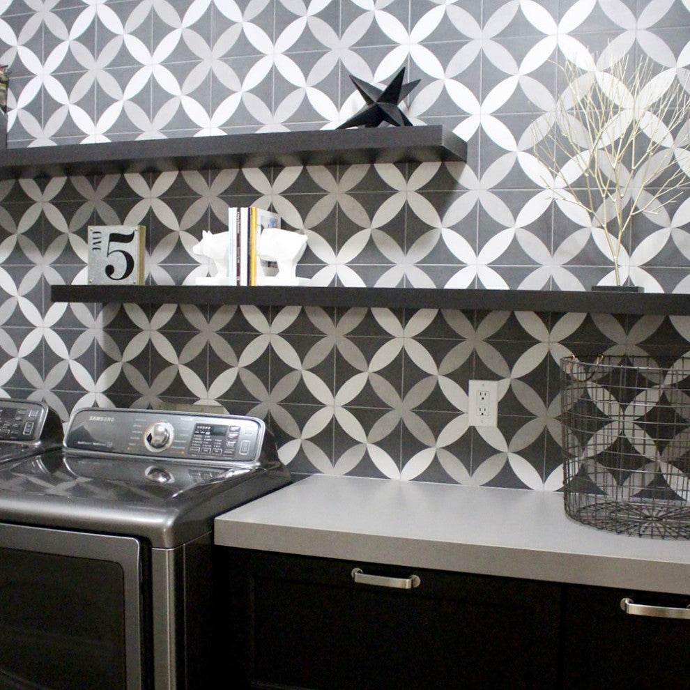Twenties Ceramic Floor and Wall Tile, Petal