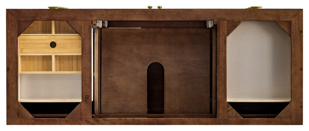 Amberly 60" Single Vanity, Mid-Century Walnut