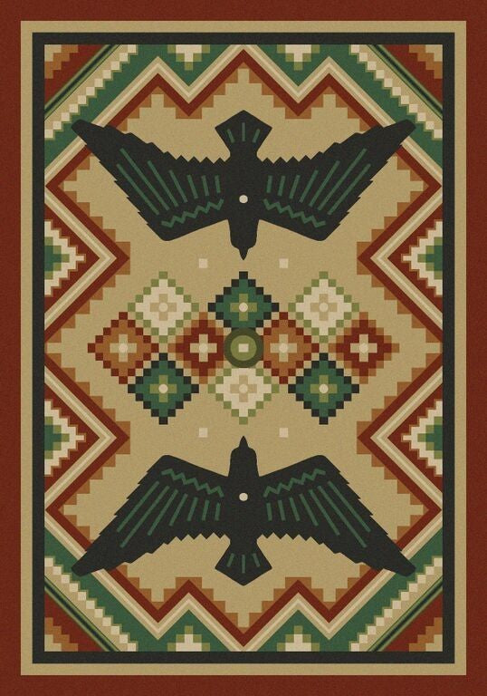 Sunset Dance Rug, Natural, 3'10"x5'4", Rectangle