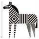 "Zebra Stripe" by Greg Mably, 37x37x1.5