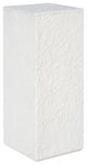 String Theory Pedestal, White Stone, Medium