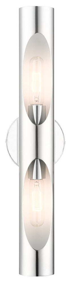 Polished Chrome Contemporary, Minimal, Industrial, Urban, Sleek Sconce