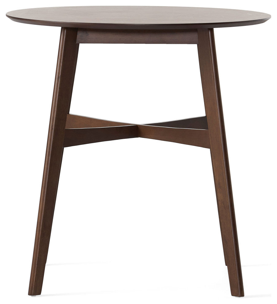 GDF Studio Helen Wood Finish Wood Counter Height Dining Table, Walnut