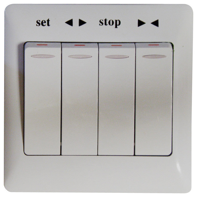 4 Button Wall Switch For Remote Control Roller Shade Or Dual Track