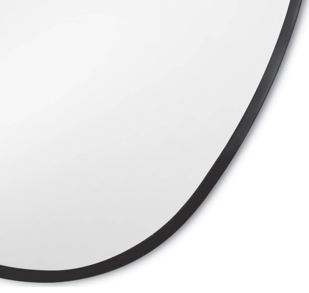 Crest Mirror, Black