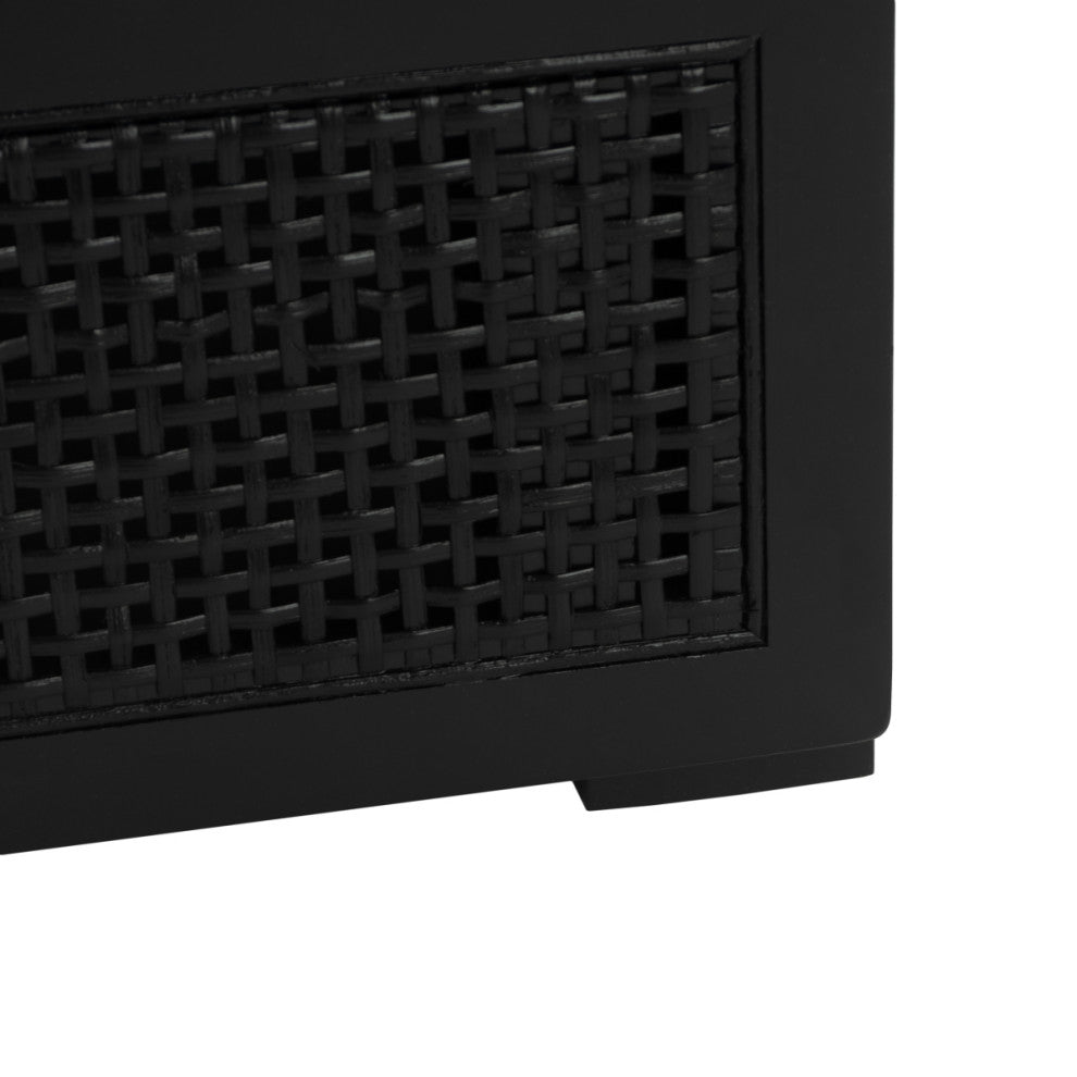 Safavieh Theon 2 Drawer Media Stand, Black