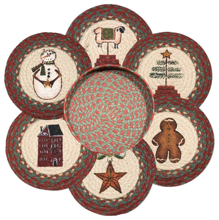 Tnb-1120 Winter Trivets, A Basket 10"x10"