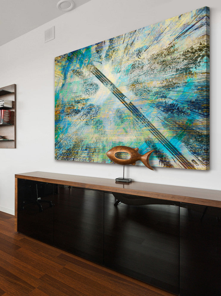 "Tall Tree Road" Painting Print on Wrapped Canvas, 36"x24"