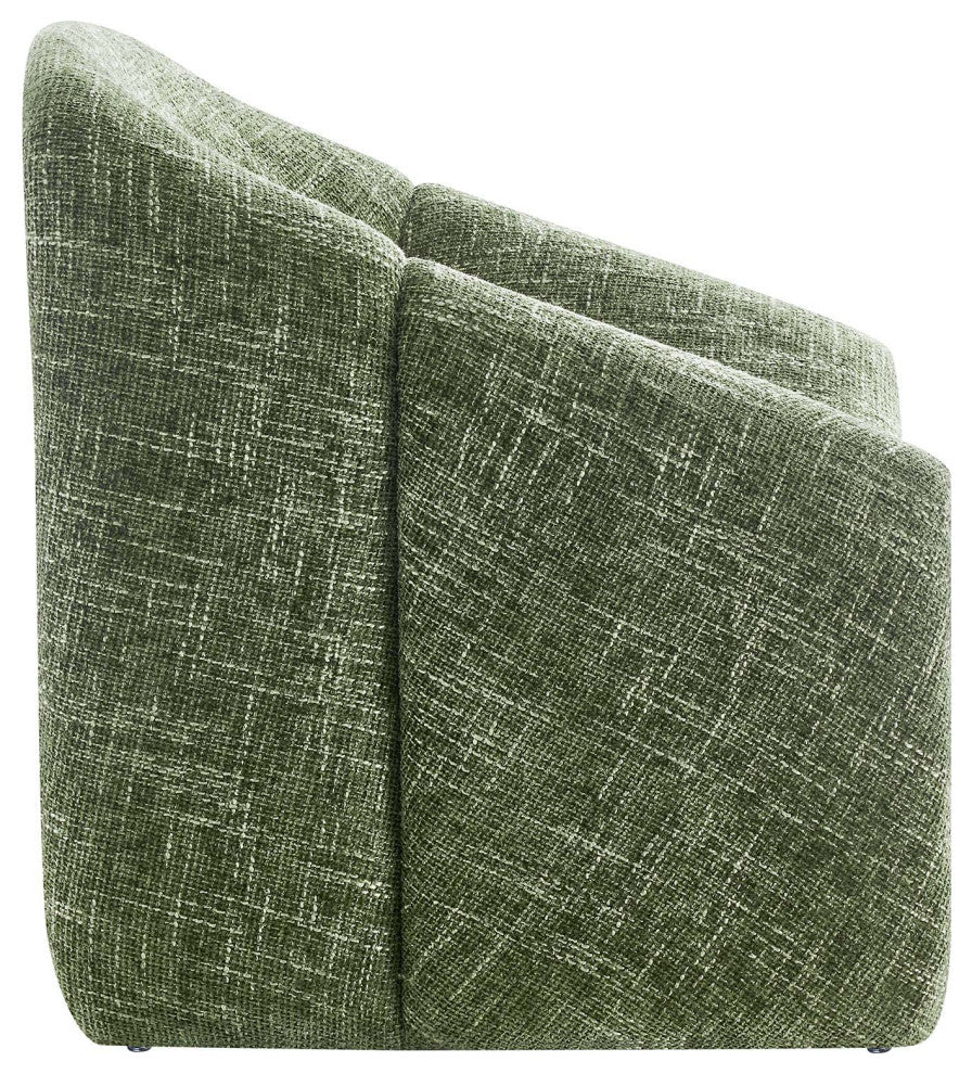 Vivi Chenille Upholstered Accent Chair - Basil