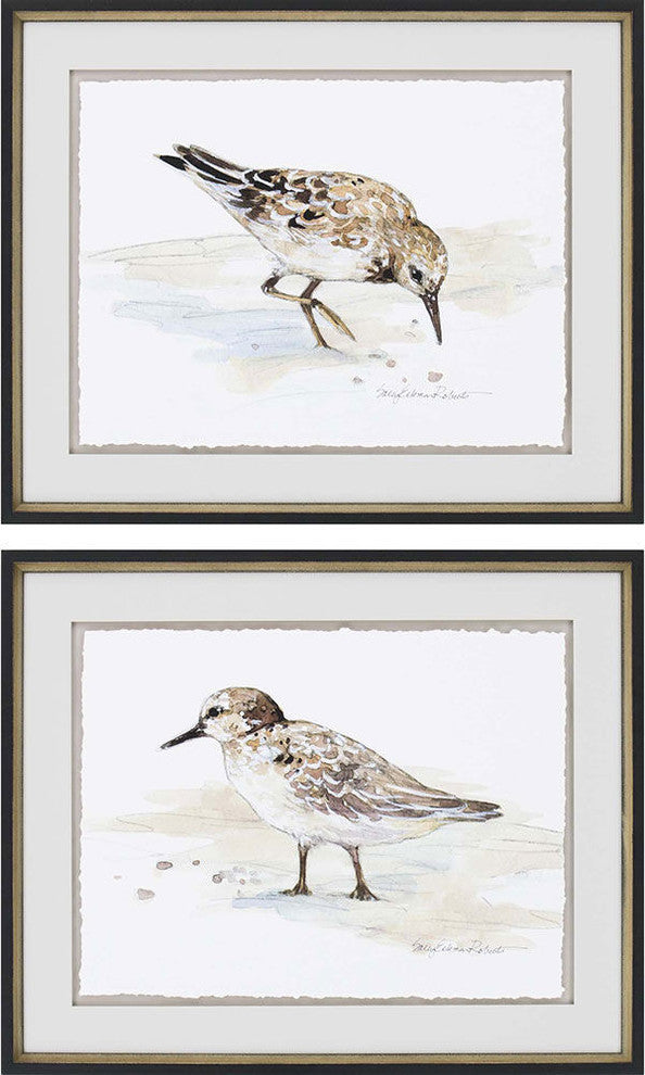 2-Piece "Sandpiper" Framed Artwork Set