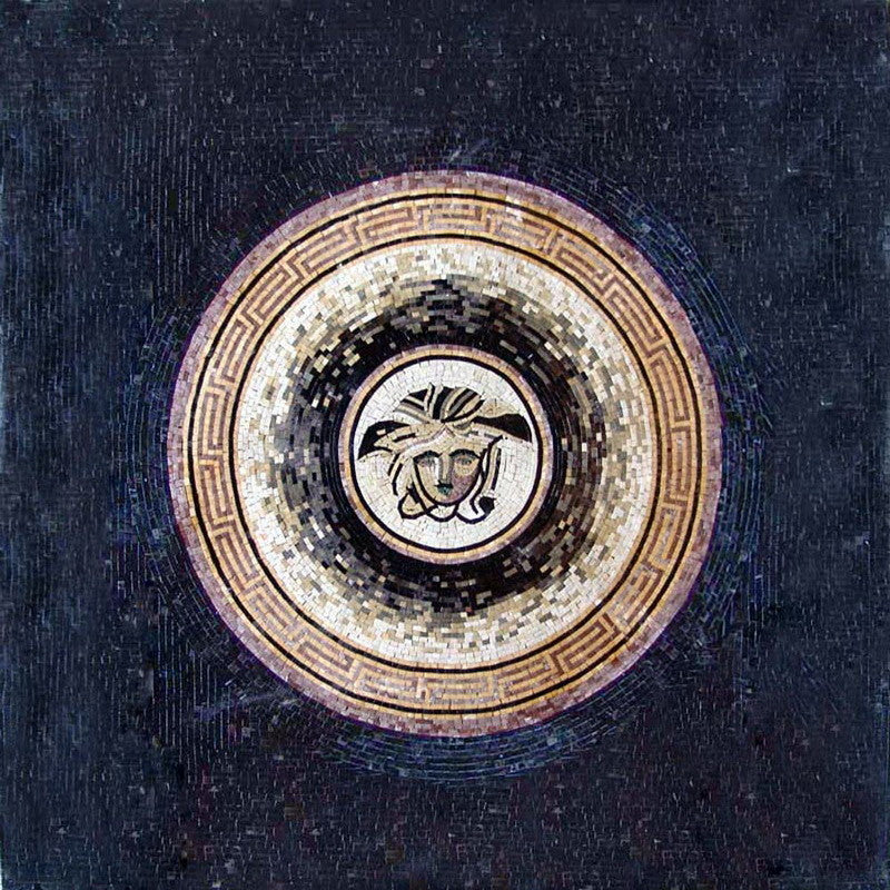 Greek Art Mosaic - Versace Icon, 47"x47"