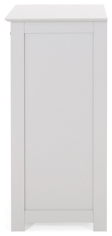 Chloe Modern Bathroom Storage Cabinet, Light Gray