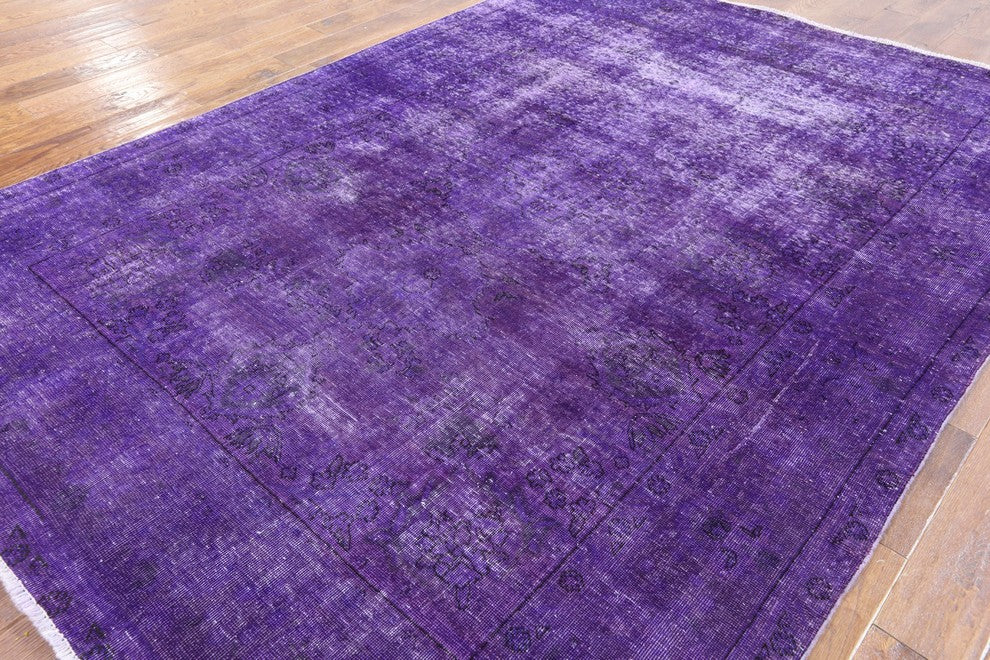 Overdyed Handmade 7'x9' Area Rug, W2635