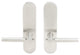 Sequoia Lever, Tubular Full Dummy Pair, Left Hand, Satin Stainless Steel